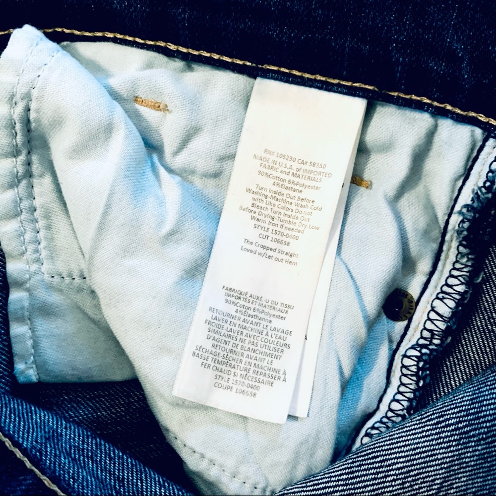 SOLD ❌ Current/Elliott Straight Crop Release Hem Jean 27 - Picture 8 of 9